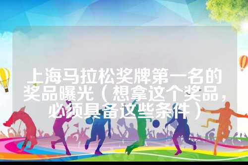 上海马拉松奖牌第一名的奖品曝光（想拿这个奖品，必须具备这些条件）